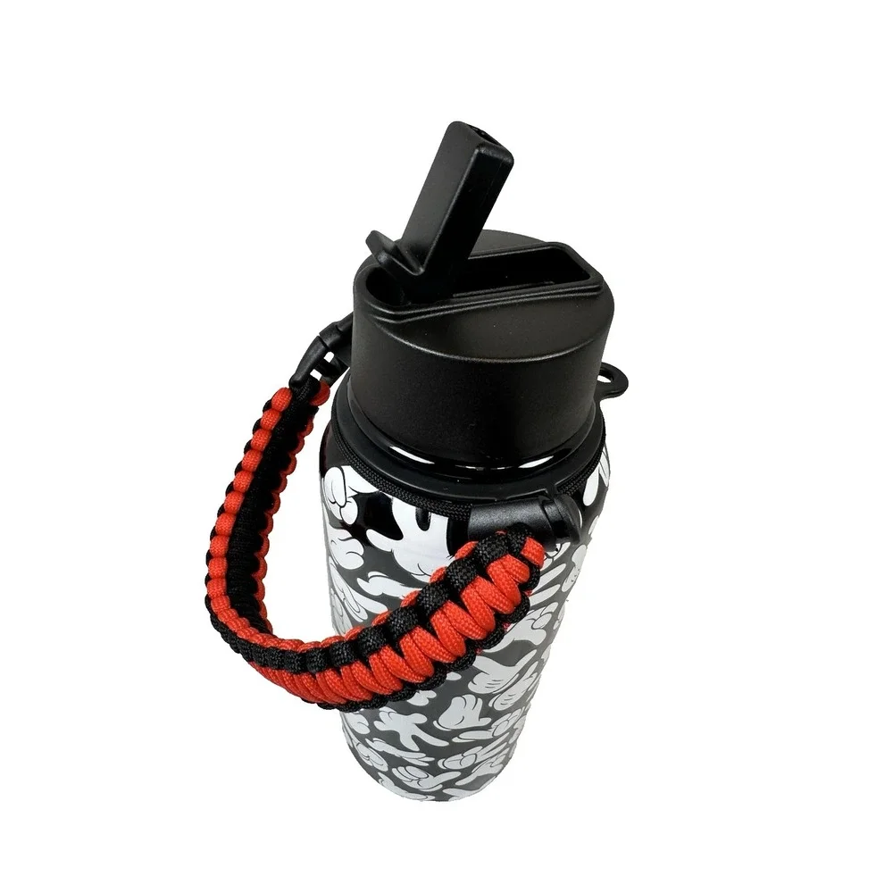 Disney Mickey Mouse 32oz Stainless Steel Water Bottle With Carrier Strap New